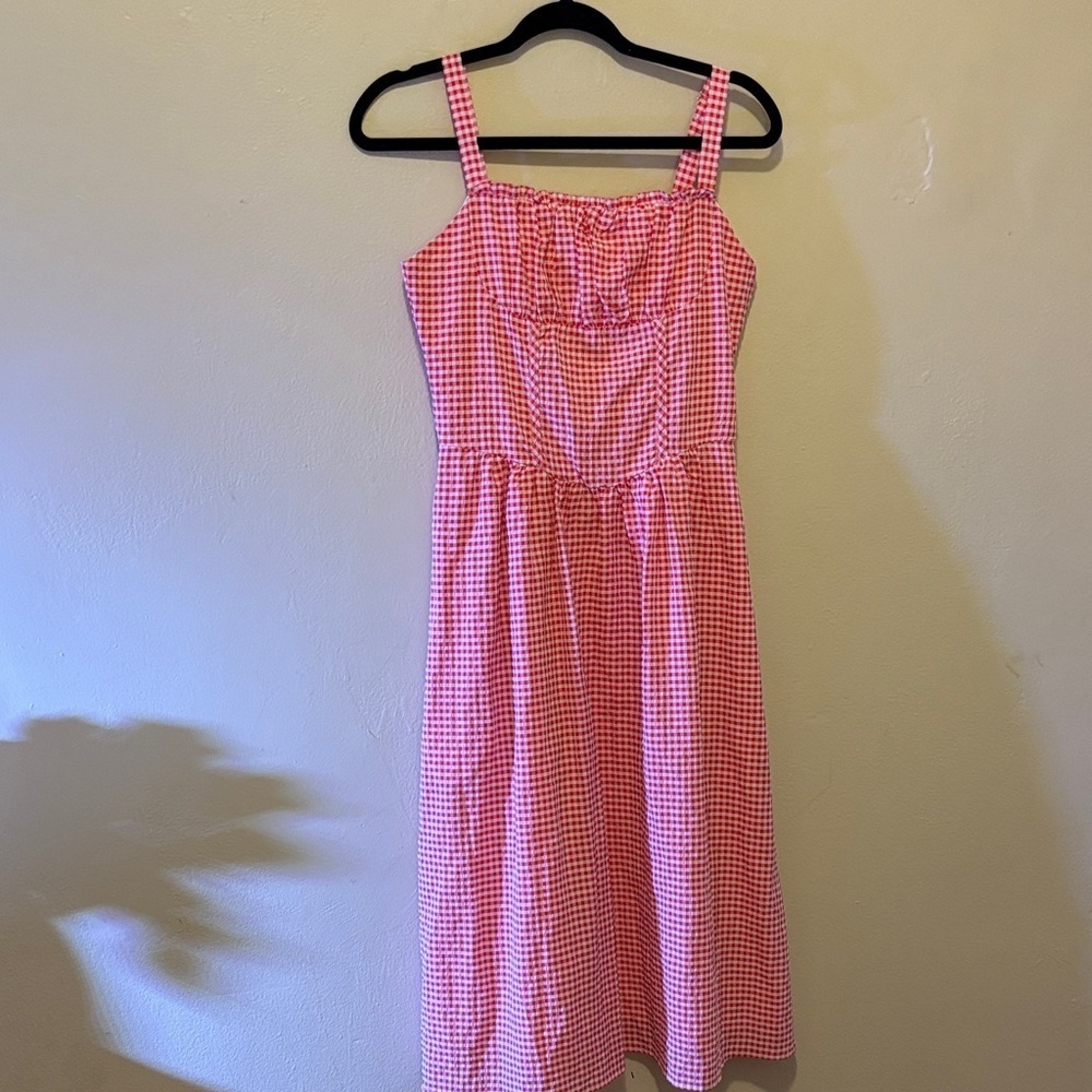 Wild Fable Red Checkered Maxi Dress